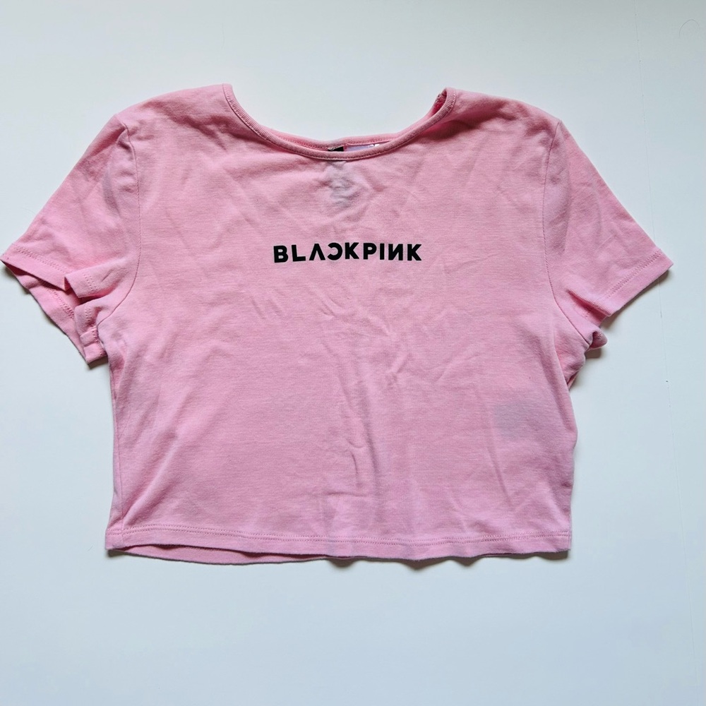 H&M x Blackpink Pink Crop Top Size M - Picture 2 of 7